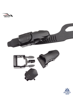 Ремешки для ласт Keep Diving #2 41,5/2,6см с клипсой (пара)