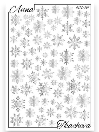 Слайдер-дизайн MilliArt Nails Металл MTL-261