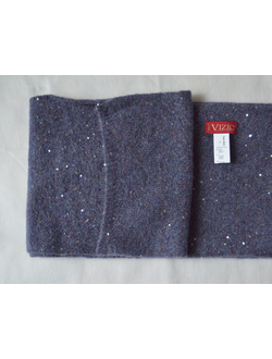 Фиолетовый женский вязаный шарф Италия Vizio фото