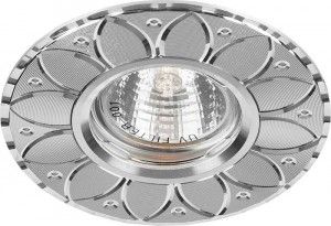 Светильник встраиваемый Feron MR16 GU5.3 круг серебро металл 95(60)x18 GS-M389 28950