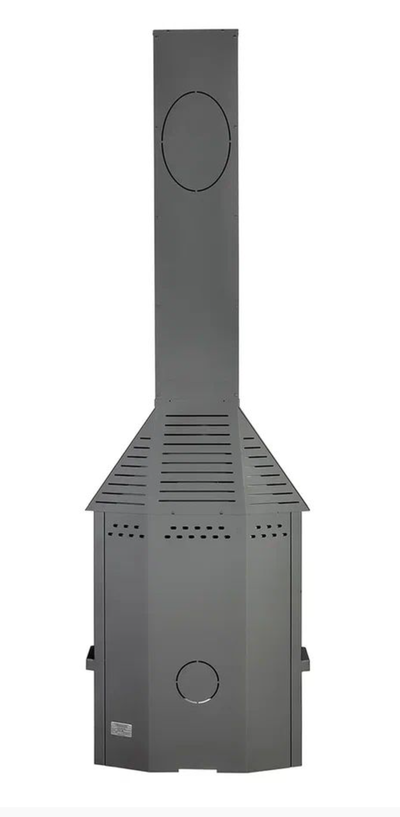 Камин Мюнхен пристенно-угловой графит / черный, Экокамин (Россия)