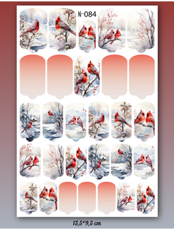 Пленка для маникюра Осень/Зима N-084