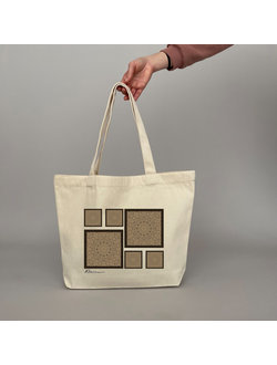 Эко-шоппер "Осеннее волшебство" из хлопка-саржи