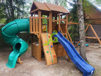 Детская площадка IgraGrad Клубный домик 3 с трубой