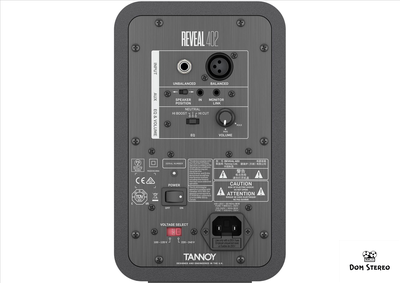 Фото мониторов TANNOY REVEAL 402 (вид сзади с разъемами)