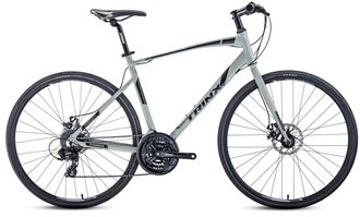 Шоссейный велосипед TRINX FREE 2.0 серо-черный, РАМА 460