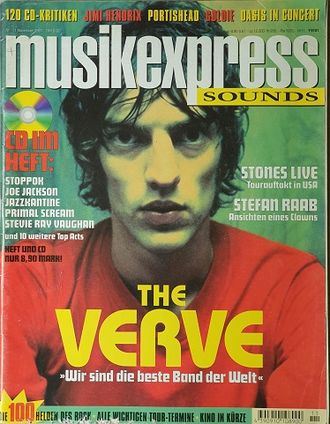 Musikexpress Sounds Magazine November 1997 The Verve, Иностранные музыкальные журналы, Intpressshop