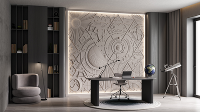 Панно гипсовое KASSIOPEA артикул SPN8