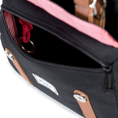 Рюкзак Herschel Little America Mid Volume Black/Tan Synthetic Leather
