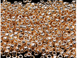 Toho 15 PF551 PermaFinish - Galvanized Rose Gold / Гальванизированный розовое золото