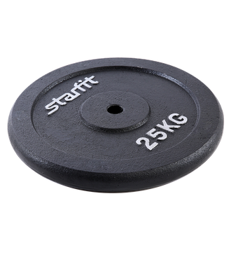 Диск чугунный STARFIT BB-204, d=26 мм, черный 0,5-15 кг