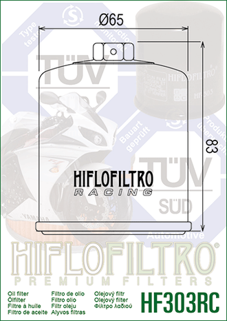 Масляный фильтр HIFLO FILTRO HF303RC для Honda // Kawasaki // Polaris // Yamaha