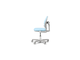 Комплект стол-трансформер Fundesk Fiore ll Blue + эргономичное кресло Fundesk Mente Blue
