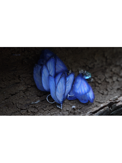 Волшебные серьги "Крылышки Небесной Феи" с опаловыми бусинами