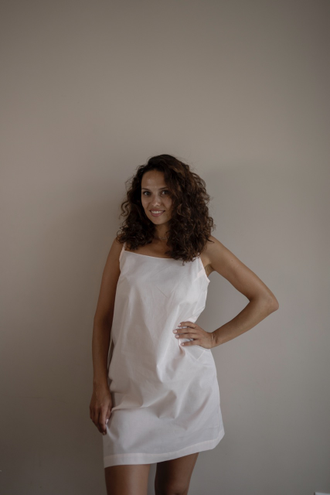 Комбинация из батиста (персиковая)