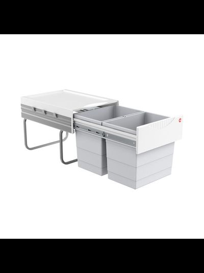 ВСТРАИВАЕМОЕ ВЕДРО ДЛЯ МУСОРА 36Л (2X18) SPACE SAVING HAILO 3641-12