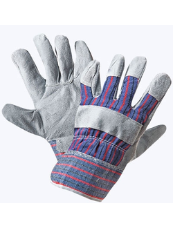 Перчатки комбинированные ткань - спилок, тип Ангара