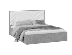 Спальня ХИЛТОН - Кровать Универсальная Тип 1 Ателье светлый/Белый