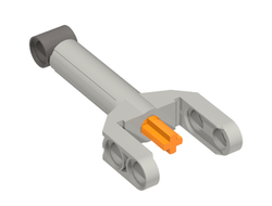 Technic Linear Actuator Mini with Dark Bluish Gray Head and Orange Axle, Light Bluish Gray (92693c01 / 4612100 / 6221464)