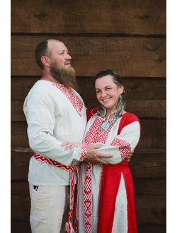 Платье в славянском стиле "Макошь" Ярая