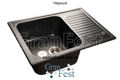 Керамическая мойка Granfest Гранфест GF-S645L реверсивная 1 секционная мойка