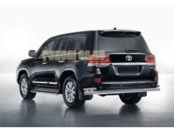 Защита штатного порога d42 на Toyota Land Cruiser 200 (2007-2012-2015)