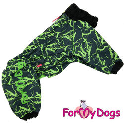 ДОЖДЕВИК ЧЕРНО/ЗЕЛЕНЫЙ НЕОН ДЛЯ МОПСОВ И ФРАНЦУЗОВ