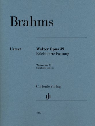 Brahms Waltzes op. 39 - Simplified version
