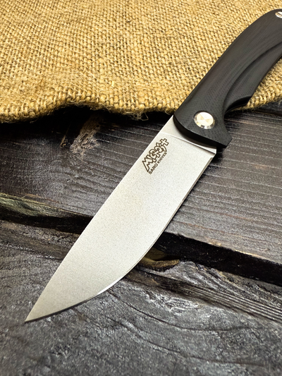 Фрикционный складной нож Микрос+ сталь VG-10, рукоять G10, цвет черный