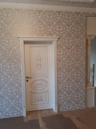 PORTE RICHI (Беларусь). АРБАТ, ПАОЛА (Л63), Ral 9010/ ПАТИНА ЗОЛОТО. ПОЛОТНО ГЛУХОЕ