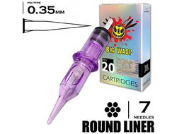7RL/0,35 mm - Round Liner (BIG-WASP PRESTIGE PURPLE)