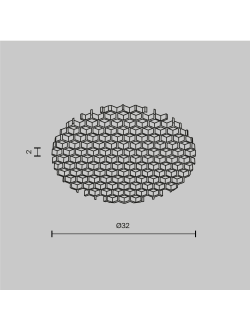 Антибликовый фильтр для светильников серии Dip 10Вт, HoneyComb001-D32