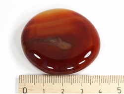 Сердолик, полировка плоская, Ботсвана (43*42*9 мм, 33 г) №35568