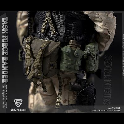 Солдат отряда "Дельта" военного спецназа США ("Падение Черного Ястреба") - Коллекционная фигурка 1/12 scale US Delta Special Force Marksman (LW004) - Crazy Figure