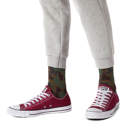 Кеды Converse All Star бордовые низкие M9691 с чем носить фото