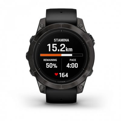 Умные часы Garmin Epix PRO (Gen 2) Standard Edition 47 мм, серый, черный ремешок