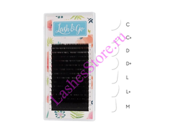 Ресницы чёрные Lash&Go - Одна длина (16 линий)