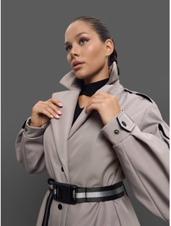 Плащ Palletoque Серый