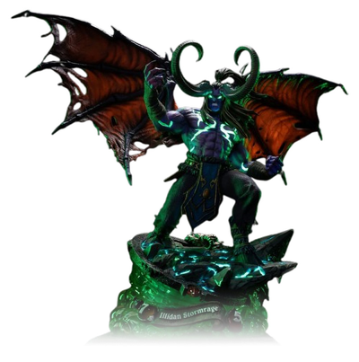 Иллидан Ярость Бури (серия Warcraft, HearthStone) - КОЛЛЕКЦИОННАЯ СТАТУЯ 1/10 Illidan Stormrage (HEXHS06) - HEX Collectibles x Blizzard