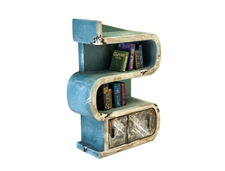 Book case with books (PAINTED)
