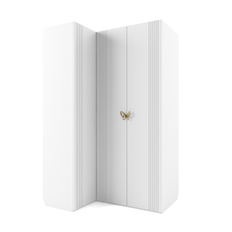 Шкаф угловой Мишель Белый