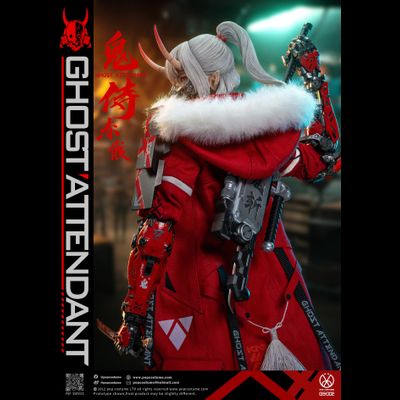 ПРЕДЗАКАЗ - Девушка-киборг (в красном) - Коллекционная фигурка 1/6 Ghost Attendant Red Remains (GS-002) - POPCOSTUME  ?ЦЕНА: 31900 РУБ.?