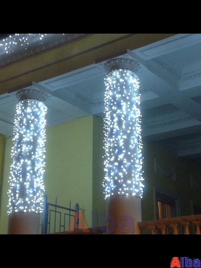 Занавес 2*1.5 м, БЕЛЫЙ ХОЛОДНЫЙ, IP54 Мерцание