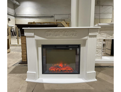 Угловой электрический камин Венеция WT с очагом Sparta 25.5 LED