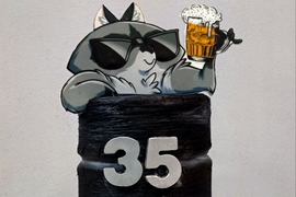 Торт "Енот на чиле"