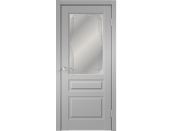 Дверь VILLA 3P ПО эмалит серый