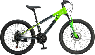 Велосипед FU610 / 7ск 24" сталь зеленый рама 13"