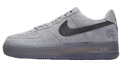 Nike Air Force 1 Low Grey Suede (Серые полностью)