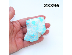 Бирюза натуральная (необработанная) Армения арт.23396: 81,1г - 59*58*26мм