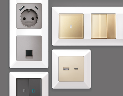 Рамки Белый глянец, коллекция LINE_3